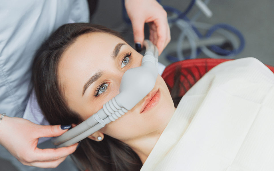 Woman undergoing an operation