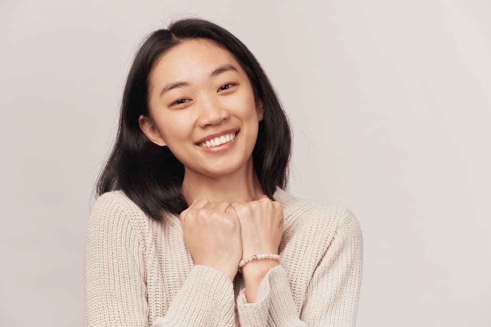 Smiling young woman