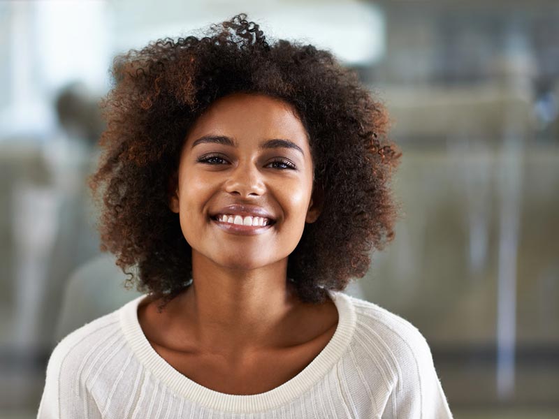 smiling young woman