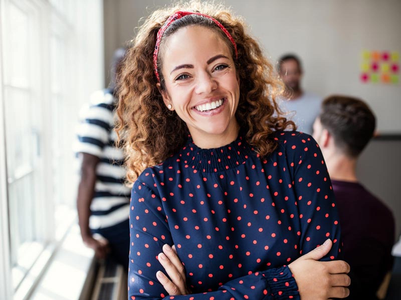 laughing young woman