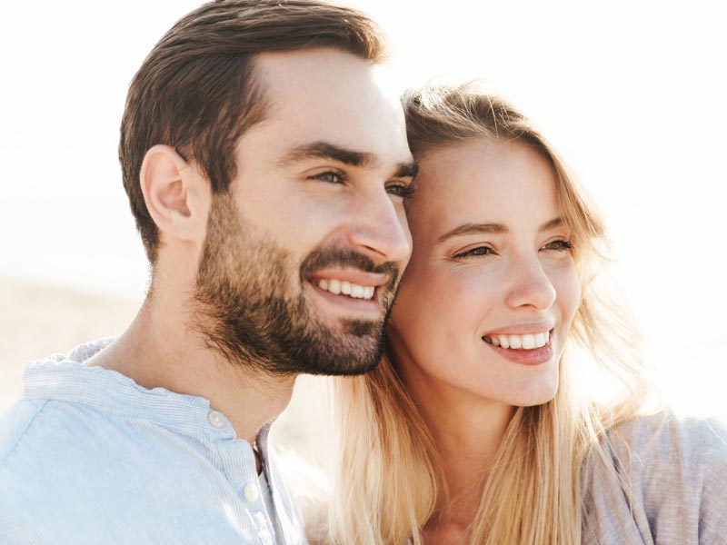 smiling young couple