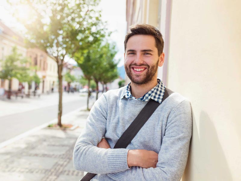 smiling young man