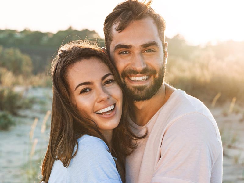 smiling couple