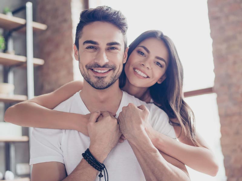 smiling young couple